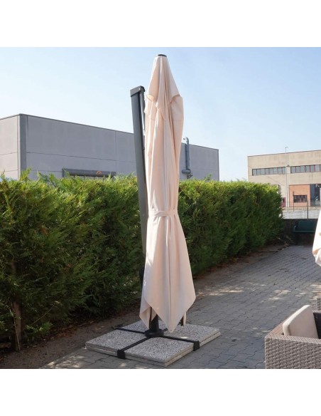 Ombrellone da giardino con chiusura retrattile