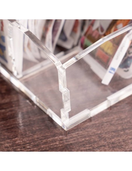 Porta Bustine in Plexiglass Trasparente da 6 posti