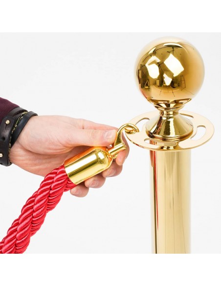 Cordone segnapercorso con moschettone Oro
