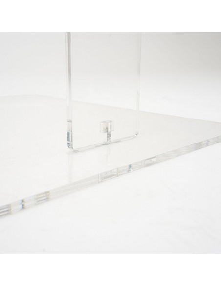Leggio in plexiglass portalibro A3 orizzontale a Z con due montanti
