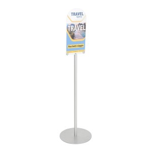 Porta Avvisi da Terra in Plexiglass Trasparente A4 con Crowner - DANIELI
