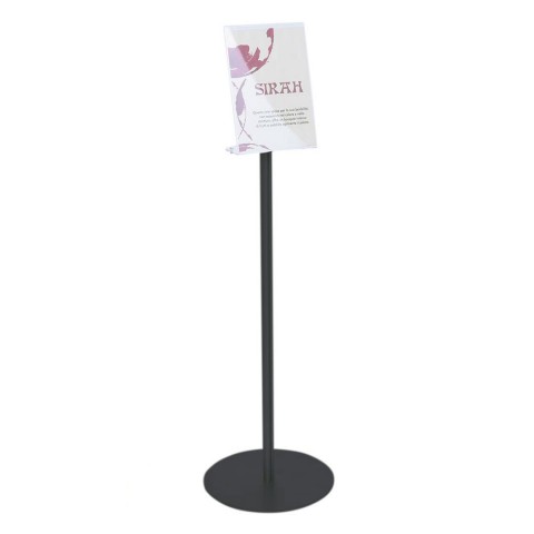 Porta Avvisi da Terra in Plexiglass Trasparente Tasca A4 Inclinata - DANIELI