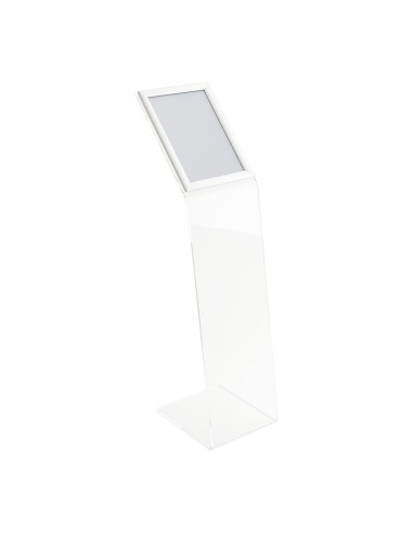 Espositore da Terra in Plexiglass con Cornice a Scatto A4
