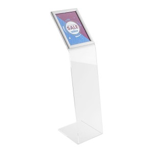 Espositore da Terra in Plexiglass con Cornice a Scatto A4 - DANIELI