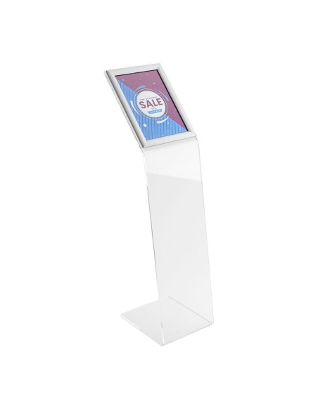 Espositore da Terra in Plexiglass con Cornice a Scatto A4