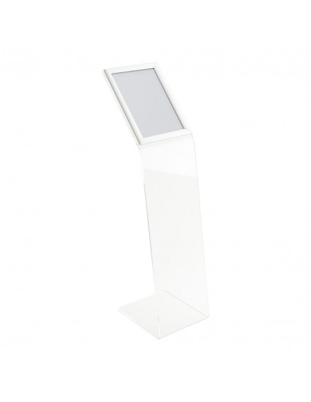 Espositore da Terra in Plexiglass con Cornice a Scatto A4