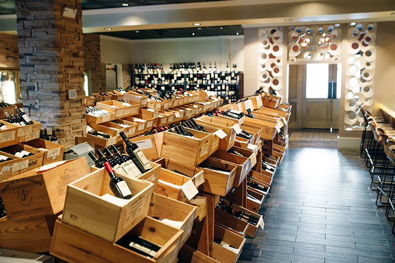 enoteca come organizzare le bottiglie