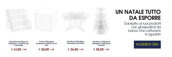 banner espositori da banco in plexiglass con prezzi